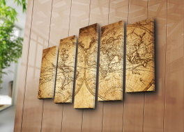 Wallity Pintura Decorativa en Lienzo 5 Piezas 5PATK-46